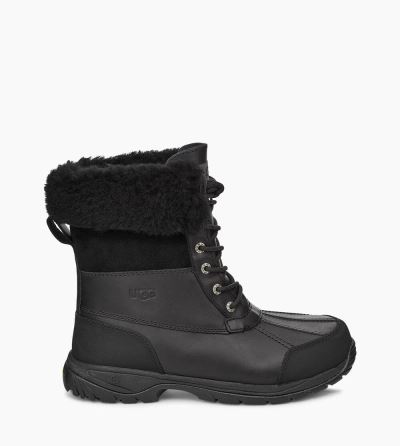 UGG Butte Mens Boots Black - AU 378IB